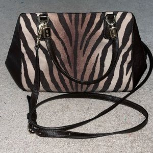 Coach top handle with detachable crossbody piece